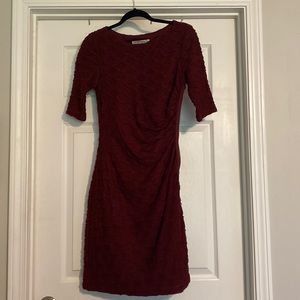 Maroon work dress